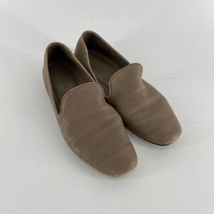 Vince Taupe Tan Leather Round toe Flat Loafer Womens 5.5